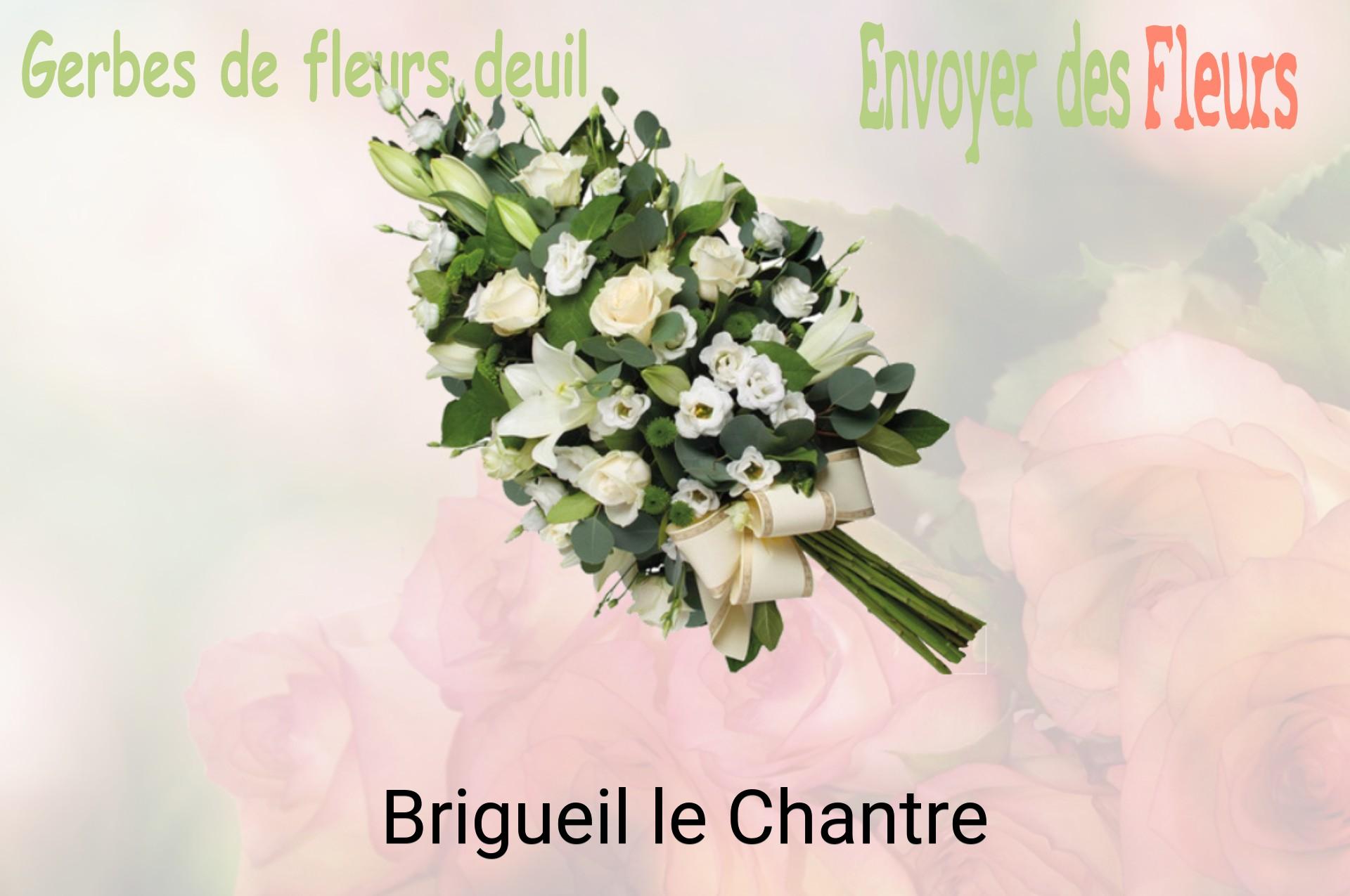 Gerbe de fleurs de deuil livrée à Brigueil-le-Chantre